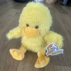 Teddy Mountain Plush 16" Duck Yellow "Puddles The Duck Stuffed Cuddly NWT